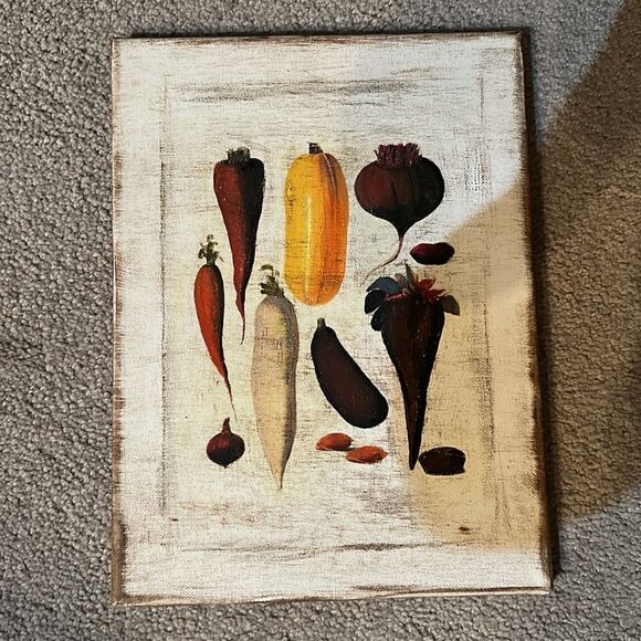 Turnips and Squash Canvas Picture! - Picture 2 of 4